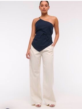 Liverpool Size 10/30 Beige Pinstripe Dress Pants Career Workwear Trouser